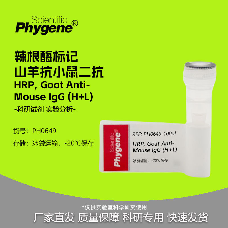辣根酶标记山羊抗小鼠二抗 HRP, Goat Anti-Mouse IgG (H+L)