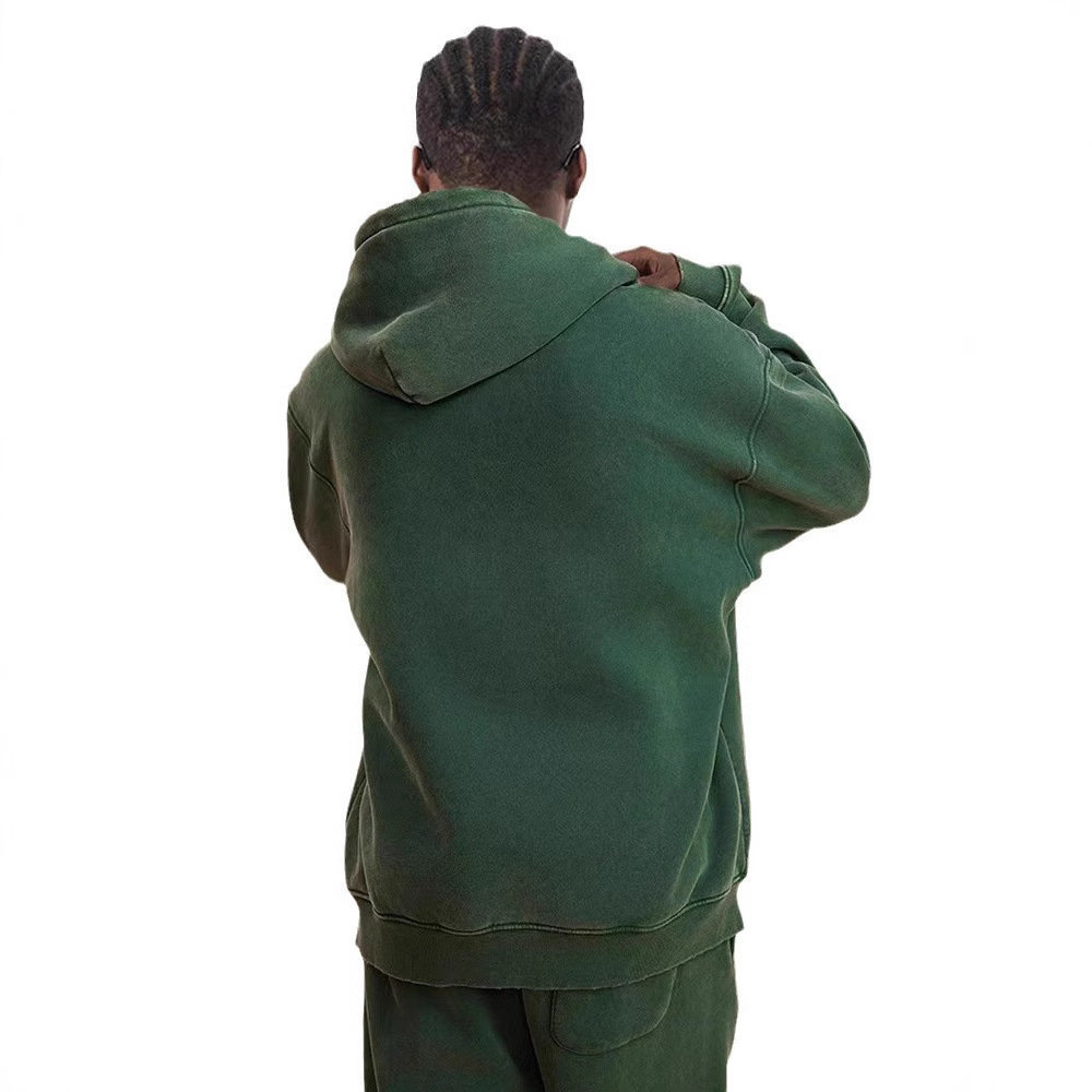 2025 otoño y invierno pesado de terciopelo grueso Europa y América retro transfronteriza lavadora de agua chaqueta deportiva de moda masculina chaqueta con sombrero hombre