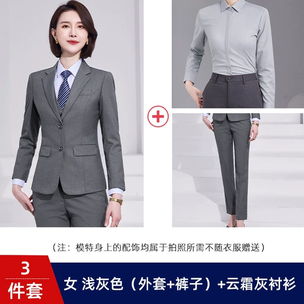 Female light gray (jacket + pants) + frost gray shirt