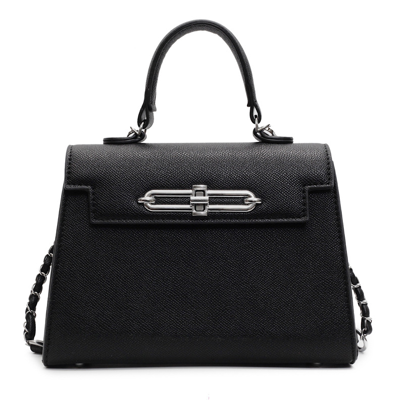 Kelly Bag femenino 2025 nuevo bolso femenino de cadena salvaje moda europea y americana de alta gama bandolera pequeño bolso cuadrado
