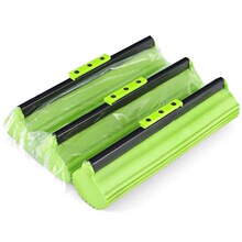 巧妙洁滚轮式胶棉拖把头挤水海绵拖把头pva吸水替换头 拖把配件