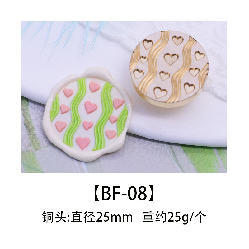 Color europeo fuego pintura sello cabeza de cobre cabeza colorido mundo sello cabeza caramelo serie DIY hecho a mano sobre cera sello