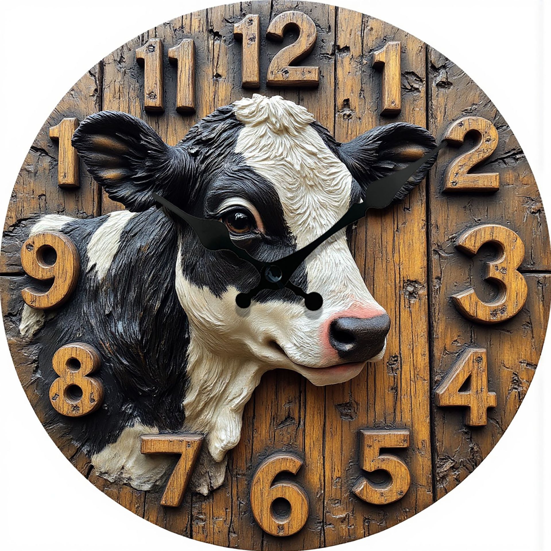 Reloj de efecto pseudo-estéreo nuevo de venta caliente transfronteriza, reloj de estilo de caricatura real, reloj de animales