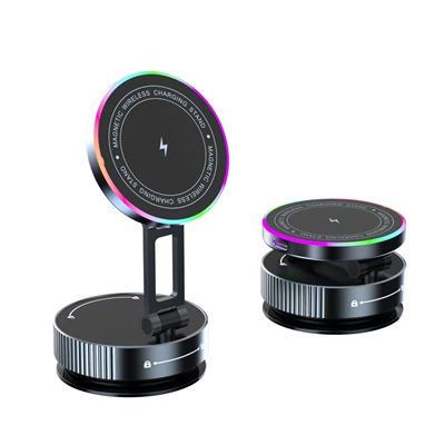 Mobile Phone Holder Suction Cup – Car phone holder - k13-wireless-charger-gold-color