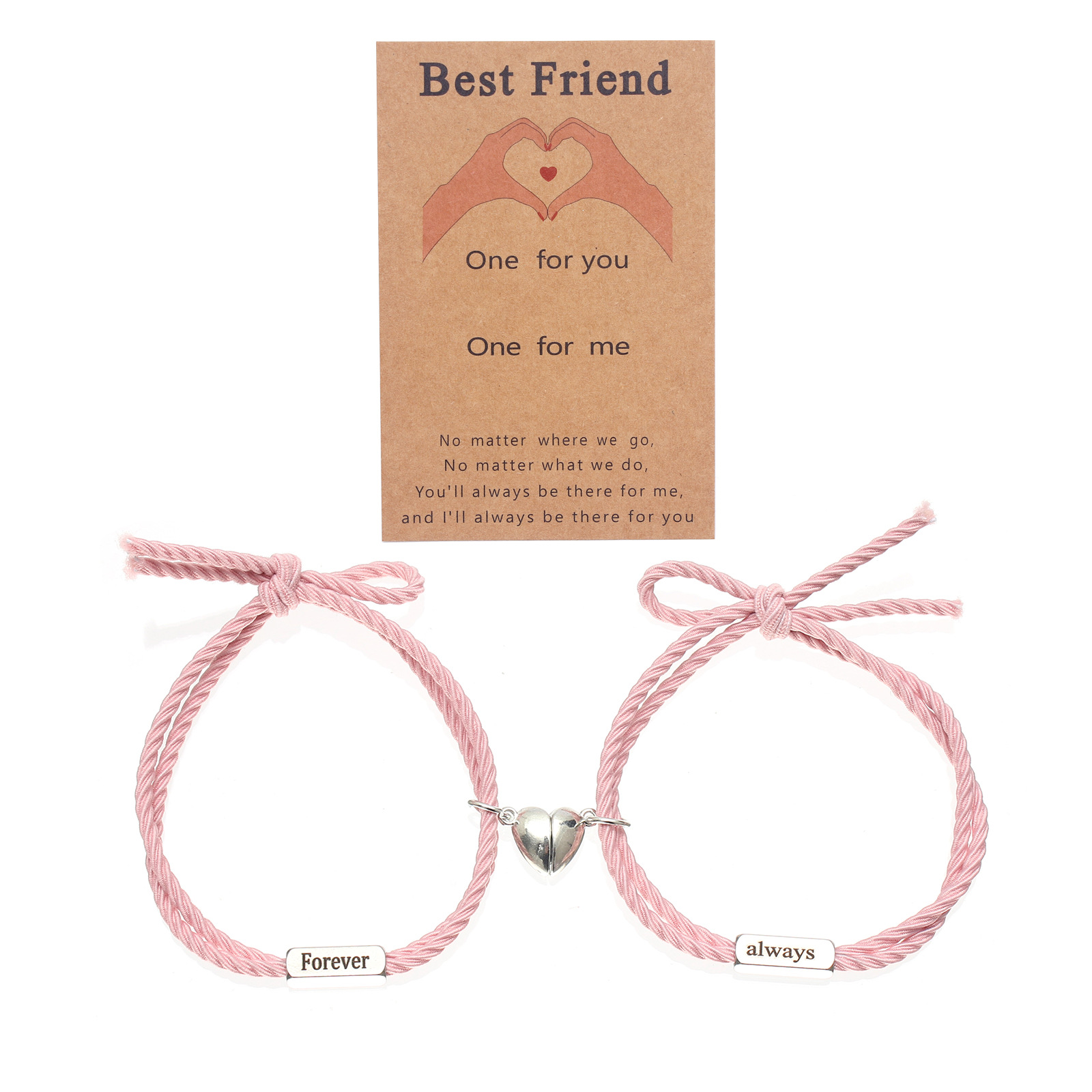 Letter, Heart Shape Pattern Couple Gender Fashion Letter Heart Shape 304 Stainless Steel Alloy Rope Wholesale Bracelets