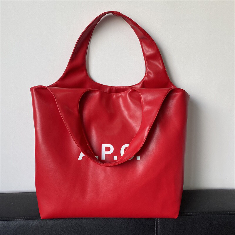 Best-Selling APC Unisex PU Leather Casual Shoulder Bag, Handbag, Canvas Shopping Bag - Thumbnail 4