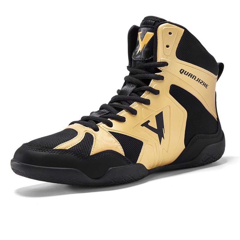 2026 Cross-Border Amazon Large Size Men's Boxing Wrestling Fighting Squat Shoes Non-Slip Sanda Training Fighting Shoes for Men