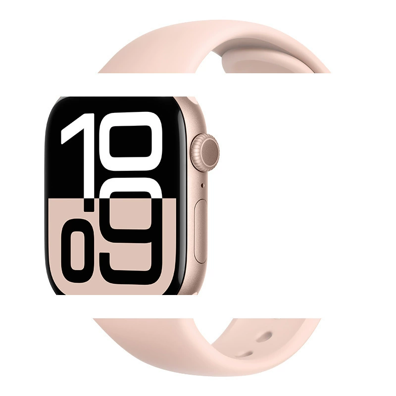 Подходит для ремешка Apple Watch 10. Классический ремешок из фторэластичного материала для часов Apple S8910/SE/ultra.