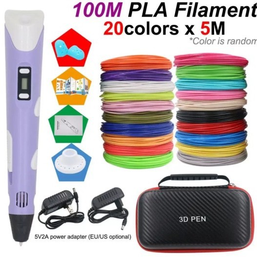 Cross-border 3D Printed Stroke Book Silicone Resistente al quemado Muñeco accesorios periféricos DIY gratuitos Bolsa de almacenamiento Consumibles PLA