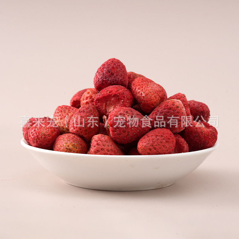 Pet FD strawberry freeze-dried fruit cat snacks mixed with food…
