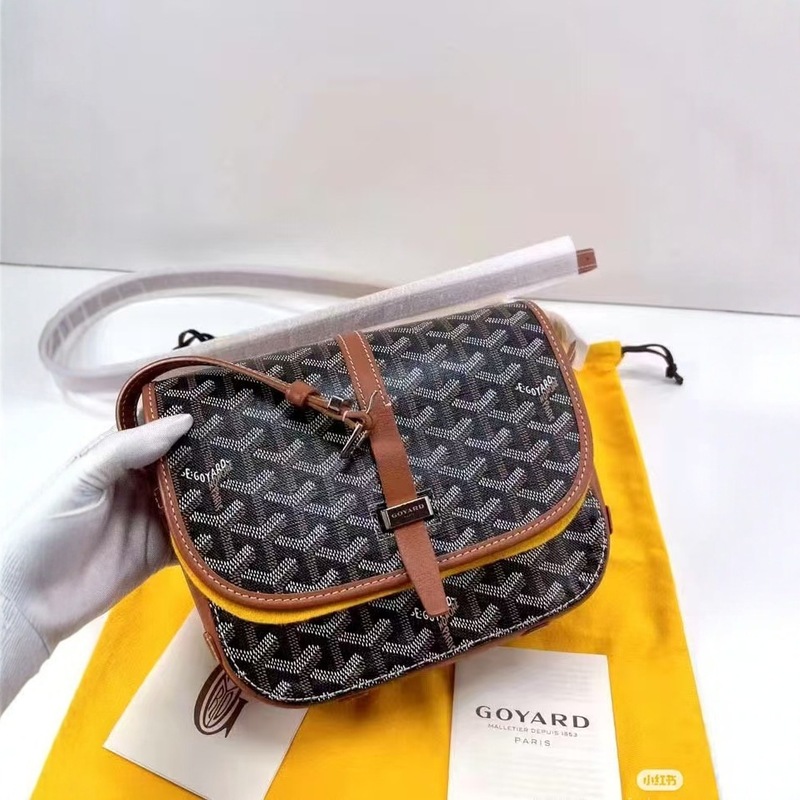 Goyardゴヤ鞍包男女同型犬牙包小方包上品徳カバー郵便配達シングル肩斜め掛けバッグ|undefined