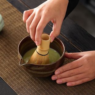 Matcha Bowl with Spout, Matcha Tool Brush, Japanese Tea Bowl Cup, Stirrer, Tea Whisk Utensil Set, Japanese Tea Set