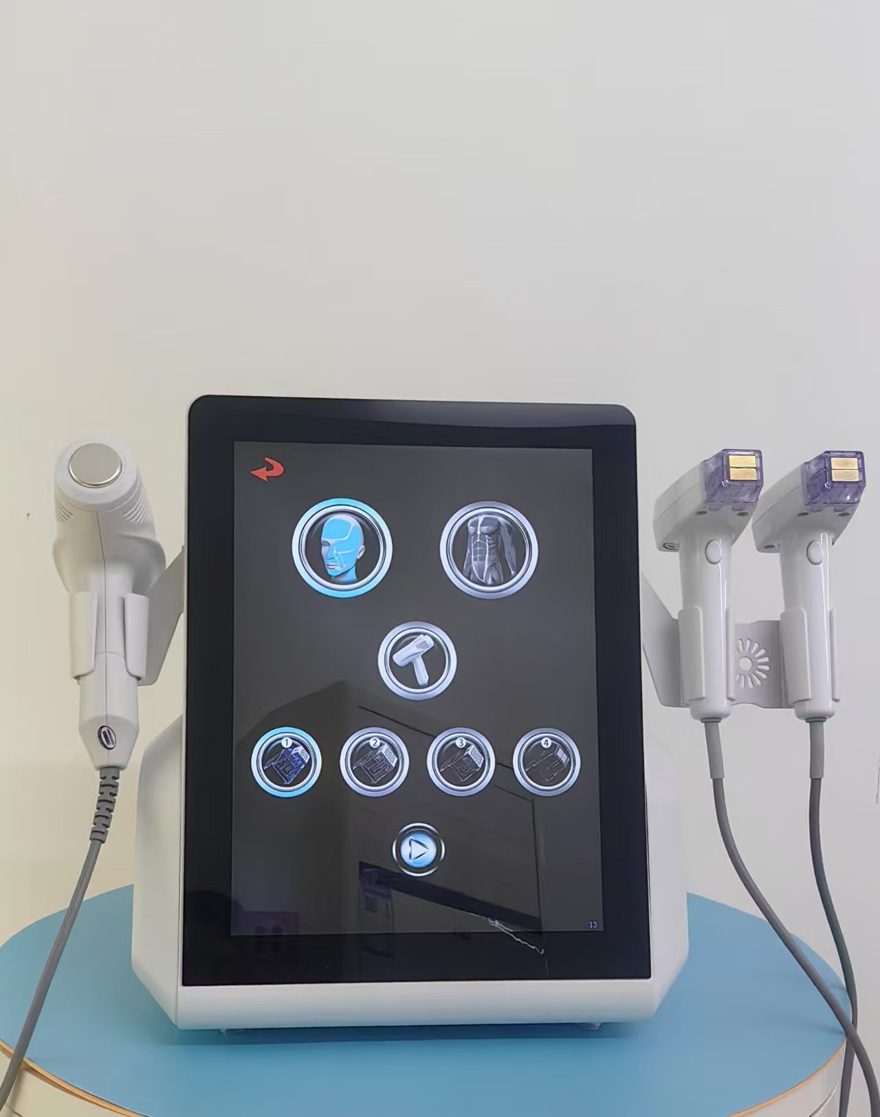 Instrumento de gestión de la piel de microagullas de radio de radio transfronterizas 8 profundidad de microcristal de radio de radio para salón de belleza