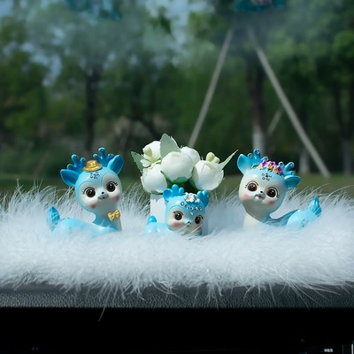 Perfplant seat, deer car perfume seat cute - lu-dad-lu-ma-1-baby-wool-pad-peace-flower