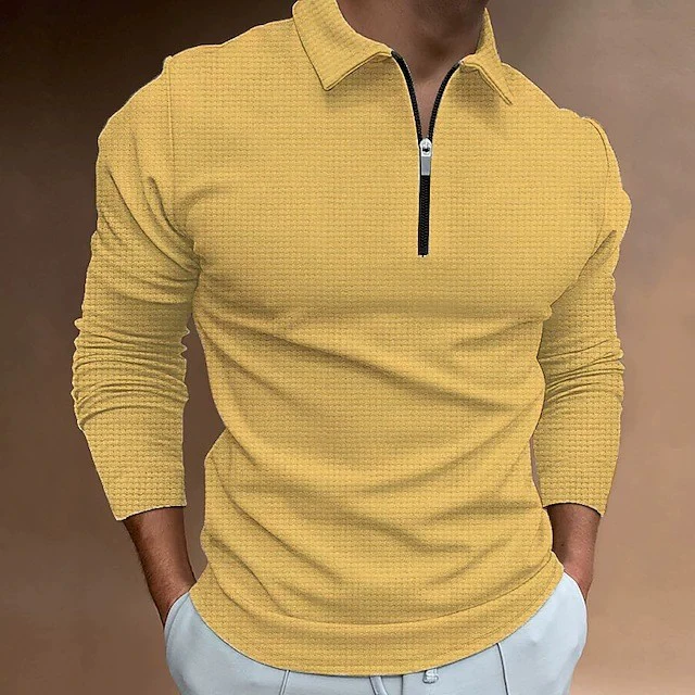 Long-sleeve with zipper, polo, T-shirt, wish, European style, autumn, Amazon