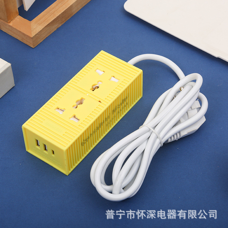 Enchufe de contenedor características de modelado colorido opcional a prueba de descarga eléctrica para niños 2U + 1PD estándar británico estándar europeo estándar americano caja neutra