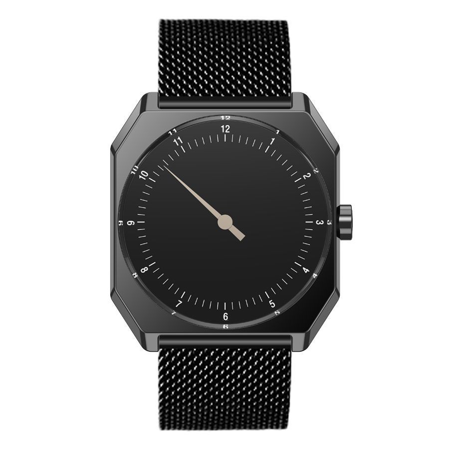 Fashionable Retro Quartz Watch For Men With Protein Leather Strap_voghion.com
