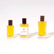 厂家现货圆柱香水瓶胡桃色木盖 50ml喷雾100ml透明光瓶玻璃分装瓶