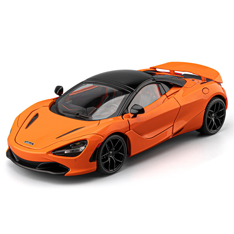 Car Zhizhi 1:18 Mclaren 720S Alloy Model Artificial Sports Car Home Decoration Lighting Steering Boy Toy Car
