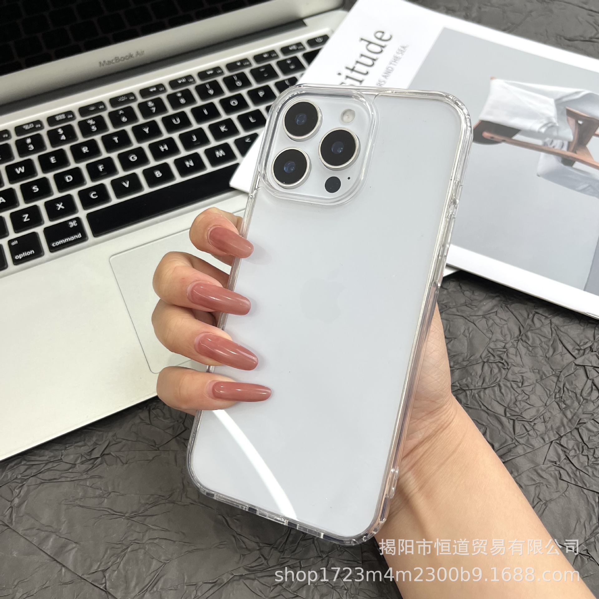 iPhone 16 Pro Max, Apple 15 yeni cep telefonu kılıfı, 14 koruyucu kapak, 13 şık, 12 malzemeden yapılmış minimalist şeffaf kılıf