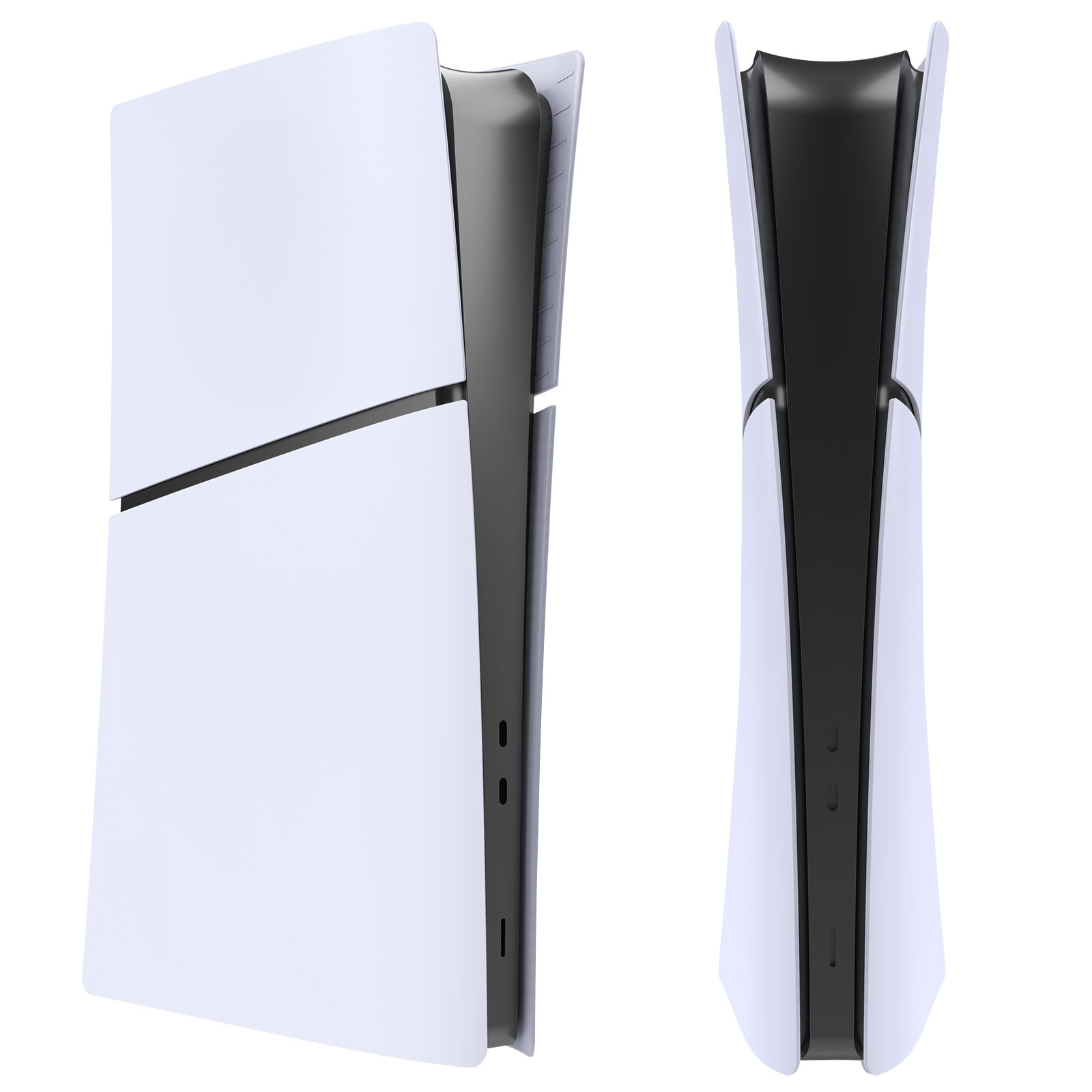 Exclusivo transfronterizo para PS5 Slim Carcasa de repuesto de fibra de carbono Funda protectora de consola de juegos Versión de unidad óptica digital desmontable