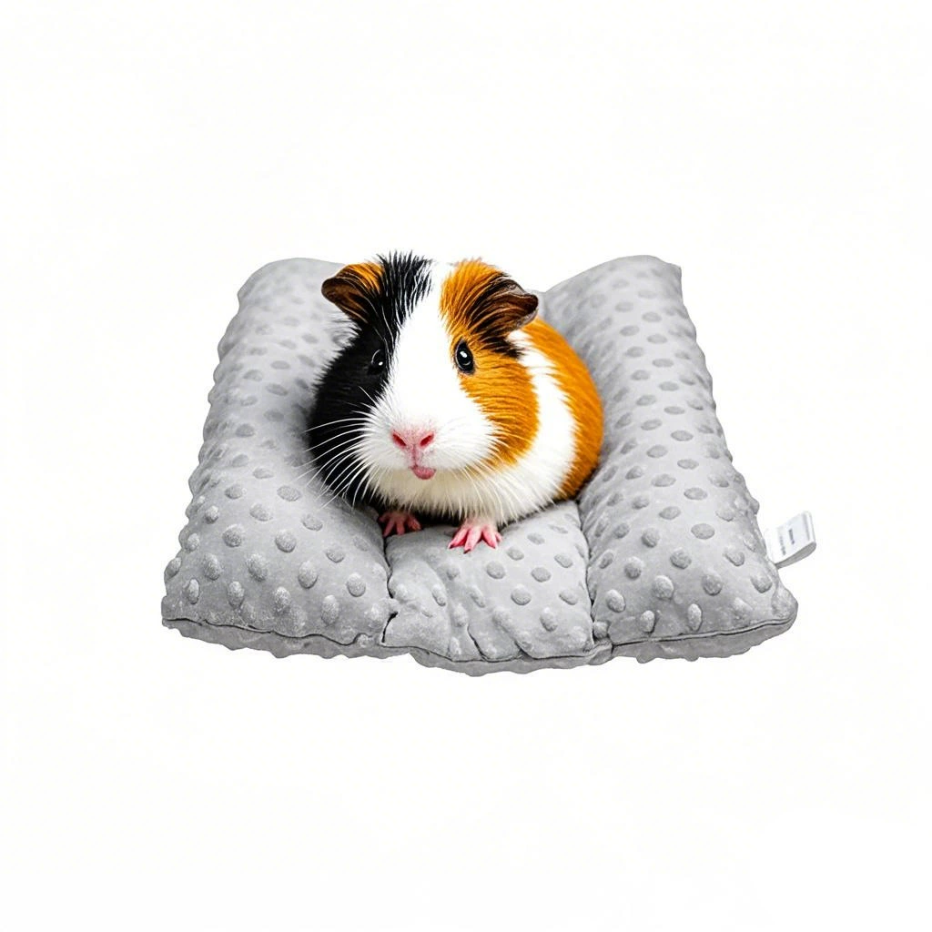 Маленький коврик-гнездо для домашних животных, коврик для лежания кролика, шиншилла, морская свинка, медовый мешок, коврик с зажимом для ласки, бархатный коврик с отверстиями на четыре сезона