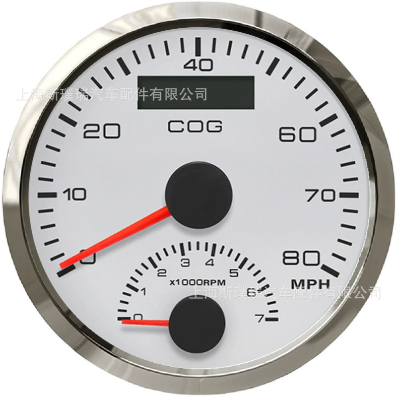 85 мм двухфункциональный инструмент со спутником GPS, спидометр 80 MPH, тахометр 7000 RPM, специальный прибор для судов