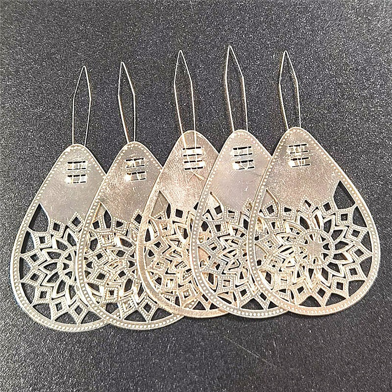 Herramienta de punto de cruz Dispositivo de enhebrado simple Dispositivo de plomo Precio único 50 piezas 1 corbata (desgaste de cuero de aluminio)