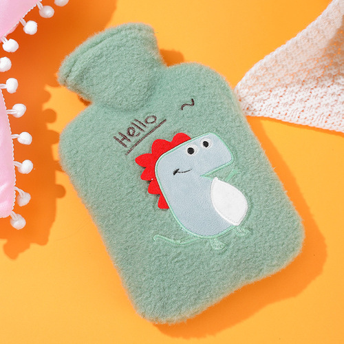 Jojoba Cute Plush Hot Water Bottle Water-filled Cloth Cover Cartoon Hot Water Bottle Girl Student Dormitory Waist Hand Warmer