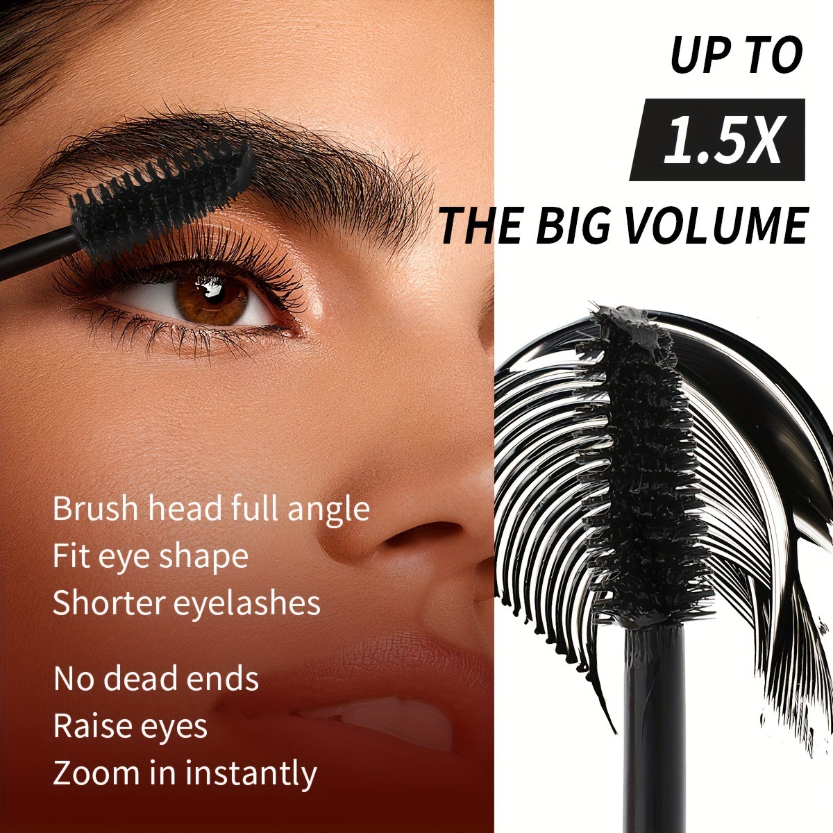 Máscara de pestañas de punto caliente transfronteriza USHAS, resistente al agua y de secado rápido MA1091F