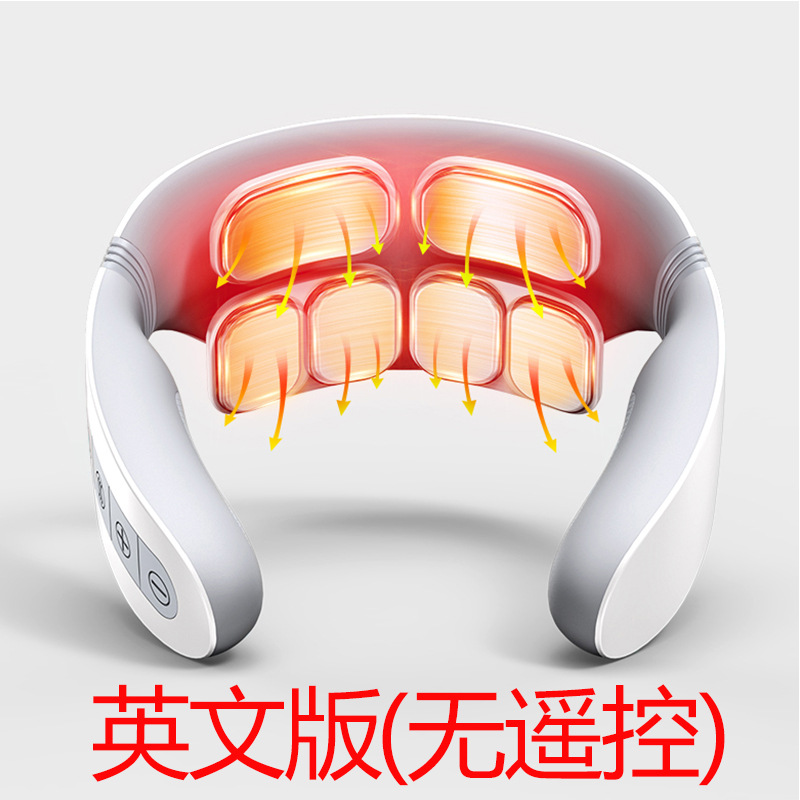 Instrumento de masaje hombro y cuello mejorado protector de cuello de seis cabezas pulso eléctrico hombro y cuello masajeador