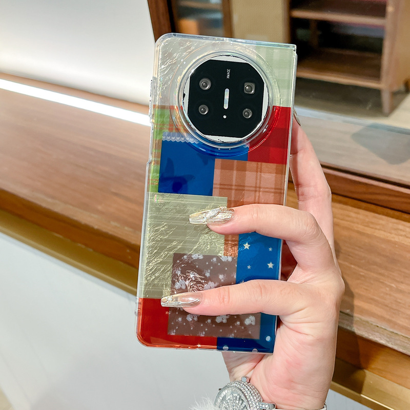Huawei 社メイト x6 携帯電話ケースに適した新しい錫箔パターンマット x 50% off スタックスクリーンブレスレット女性の保護カバー|undefined