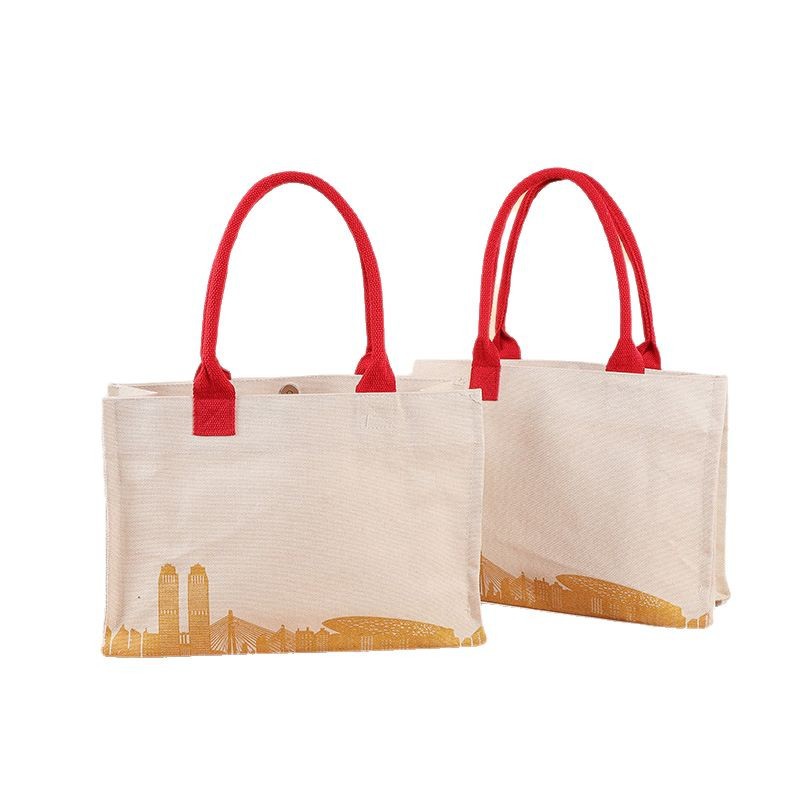 Bolsa de lona bolsa especial personalizada engrosada bolsas de compras de mano bolsa de regalo personalizada logotipo de impresión
