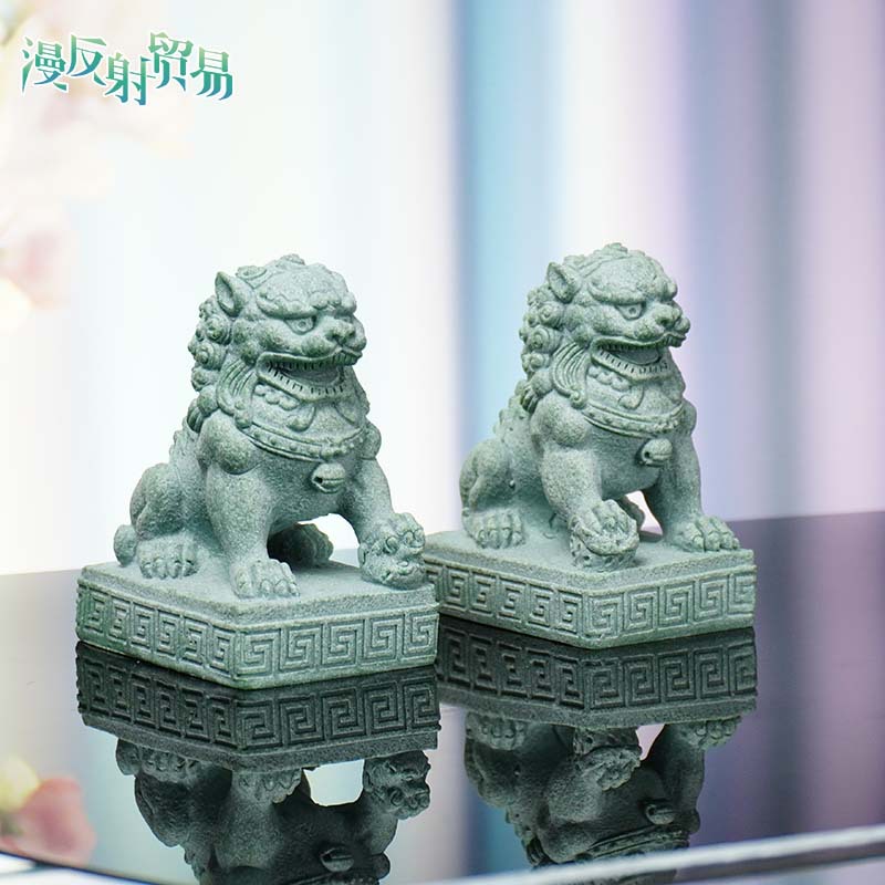 Escenografía de acuario de arenisca Escenario de pecera Creativa Piedra de micropaisaje León Arenisca azul Decoración nacional de marea Paisaje de jardinería chino