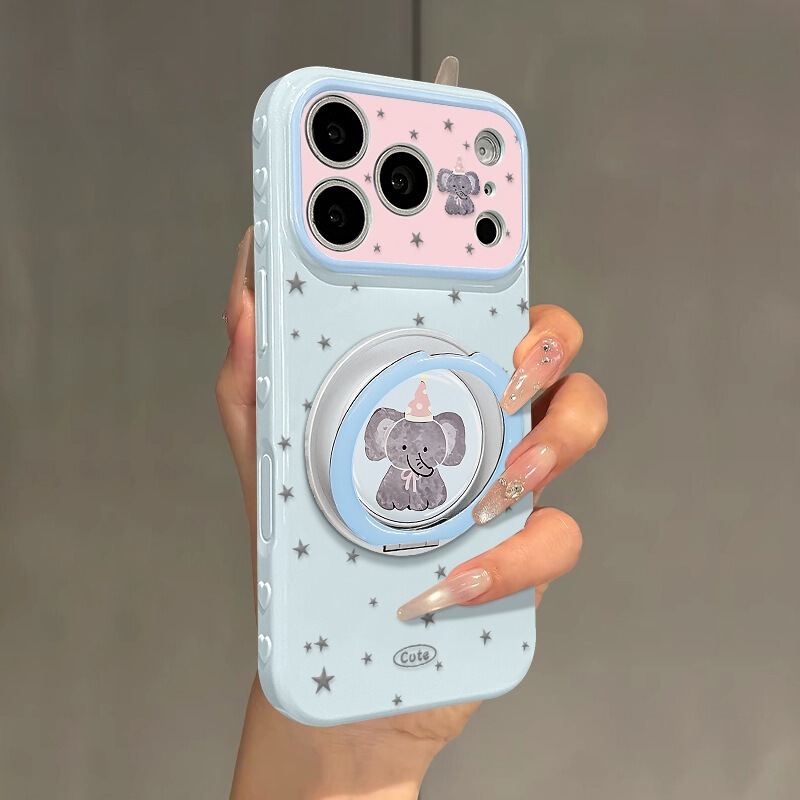 Suitable for 17Promax Apple Mobile Phone Case 15 High-Looking 16 Star Elephant 14 Rotating Stand 13 Cute 12 Soft Suitable for 17Promax Apple Mobile Phone Case 15 High-Looking 16 Star Elephant 14 Rotating Stand 13 Cute 12 Soft