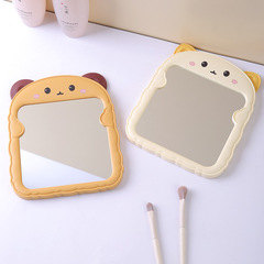 Folding makeup mirror student dormitory desk bear ear vanity mirror girl heart cartoon hanging cat ear princess beauty mirror