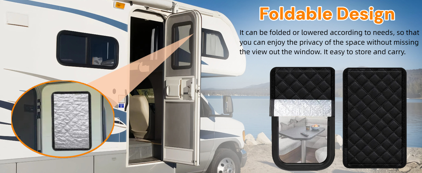 Cross-Border Rv Blackout Aluminum Foil Window Foldableable Sunshade Travel Camping Style Side Shield Suitable for Rv Car Sunshade