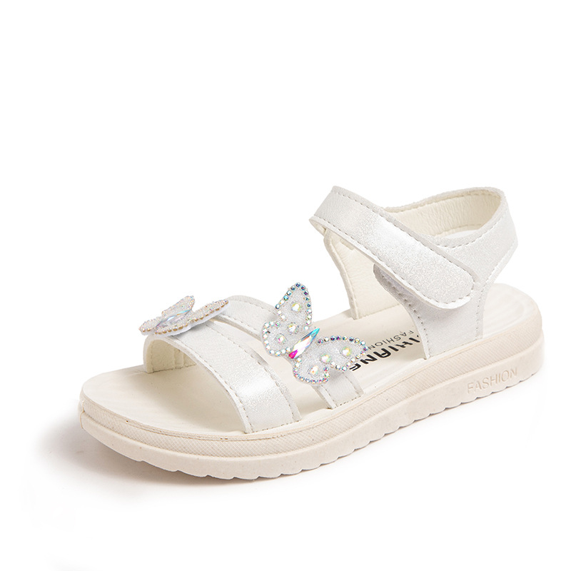 Filles mode chaussures décontractées plat léger strass arc mignon chaussures habillées confortables pour les enfants_voghion.com