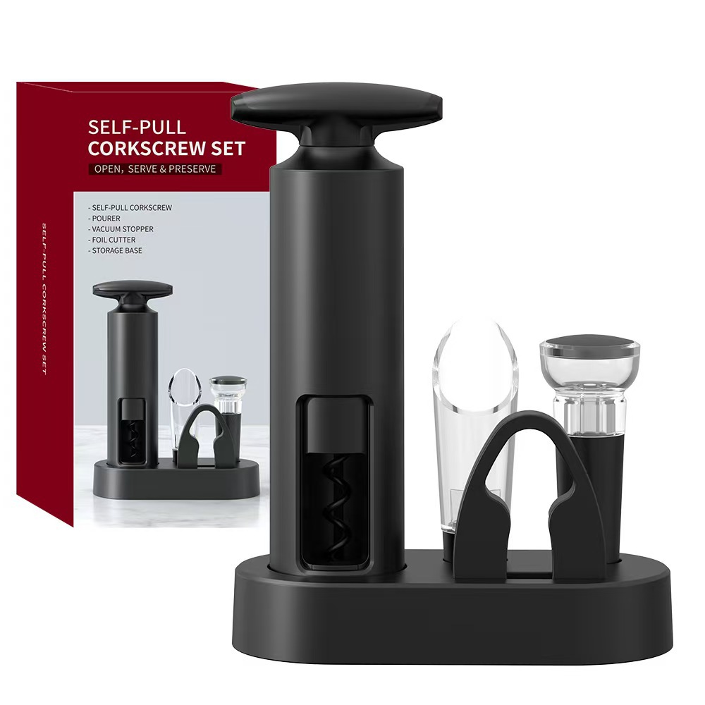 Fábrica directa de venta spot transfronteriza lápiz neumático abre botellas de vino tipo aguja manual abre botellas de vino abre botellas