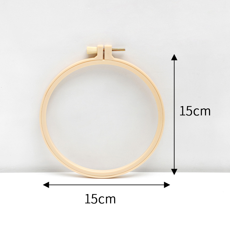 De bambú-como el bordado de plástico estiramiento bordado anillo bordado soporte bordado marco grande, mediano y pequeño tamaños