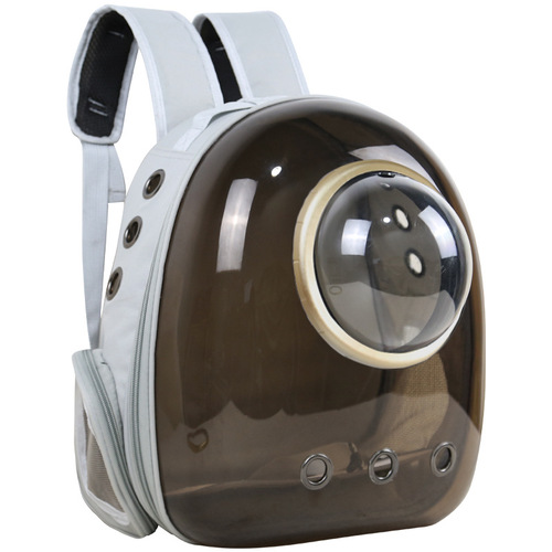 Mr. Qimeng Pet Backpack Pet Space Cabin Cat Backpack External Chest Dual Shoulder Large Space Bag