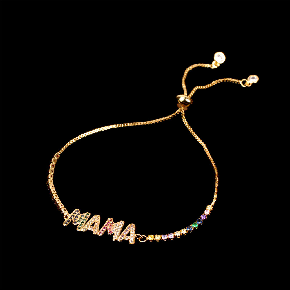 Fashion Geometric Copper Plating Zircon Bracelets 1 Piece