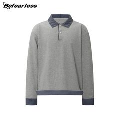 格子假两件拼接翻领Polo衫男女潮牌宽松重磅休闲miu系长袖T恤boxy