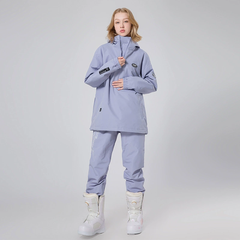 DOOKSNOW Новый лыжный костюм женский мужской однобортный двухбортный зимний модный брендовый непромокаемый лыжный костюм для пар с разрезом