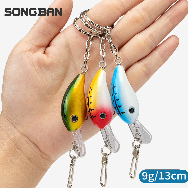 Rocky Little Fat Lure Keychain Set for Sea Fishing Floating Lure