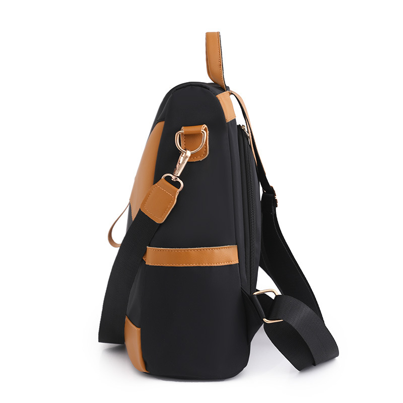 Comercio exterior al por mayor 2023 nueva mochila antirrobo casual para mujer moda contraste color viaje al aire libre mochila de doble uso marea