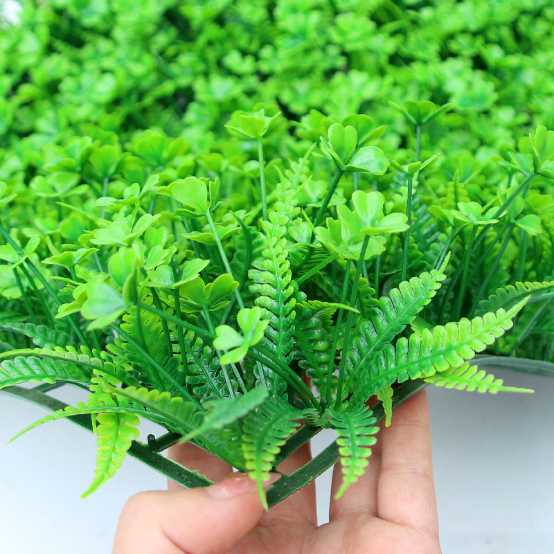 Planta artificial pared de fondo pared cifrado plástico césped eucalipto puerta cabeza interior decoración planta flor pared verde planta pared