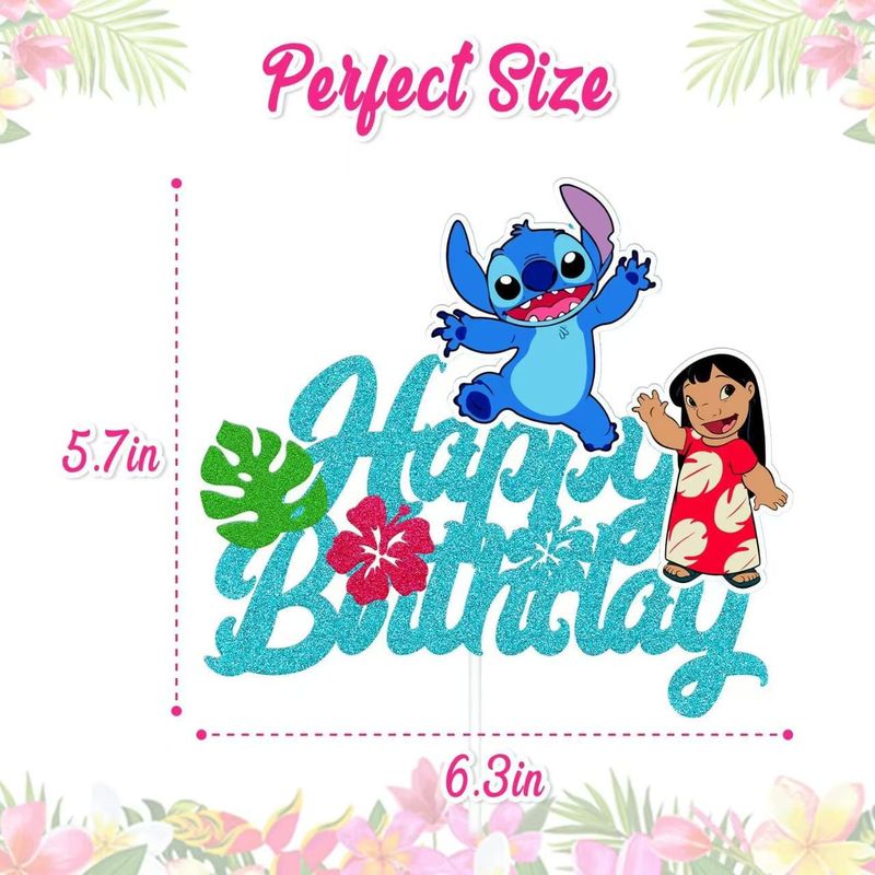 ステッチボーイ ブルーケーキインサート ステッチカード HAPPY BIRTHDAY ハッピーバースデーインサートフラグ|undefined