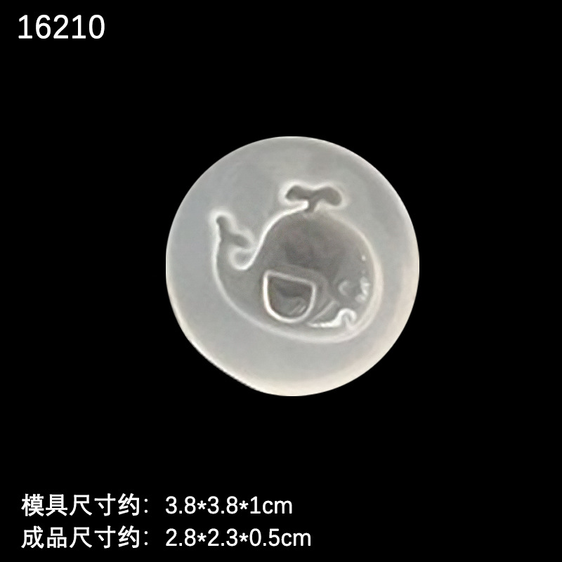 Espejo múltiple animal elefante pez cola arco conejo amor AB epoxi DIY accesorios de joyería hechos a mano