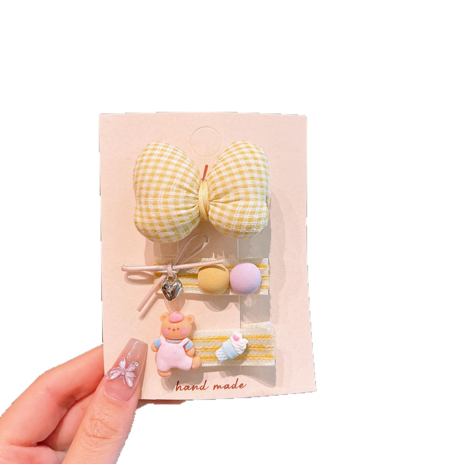 Tejido coreano cuadricado niños flores brocas para el cabello arco brocas para el cabello bebé brocas para el cabello de niñas brocas